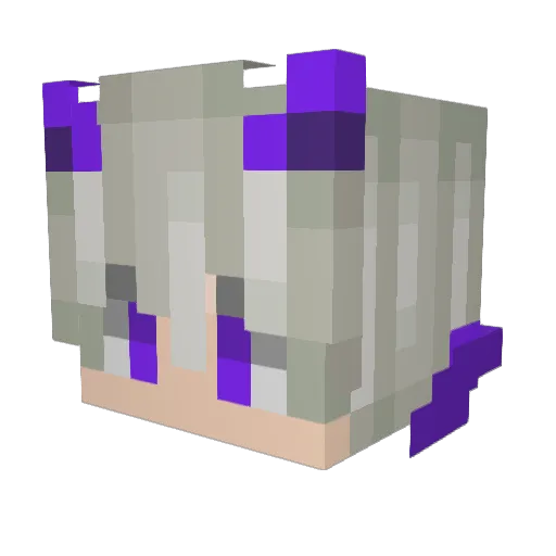 FIRE_PIXEL_YT_ Minecraft avatar head, 3D render