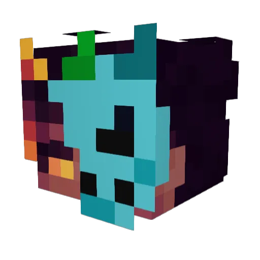 Minecraft-Avatar von FIRE_XD_: Kopf als 3D-Render