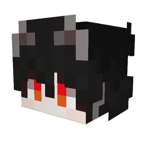 FIRSTXYY Minecraft avatar head, 3D render