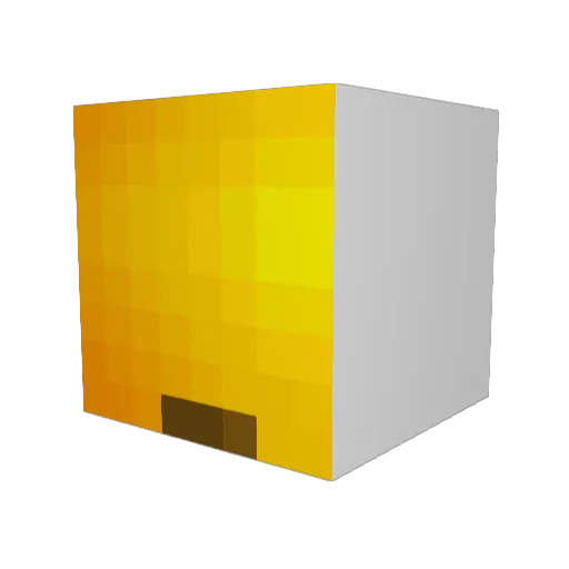 FISHLIKELIFE1 Minecraft avatar head, 3D render