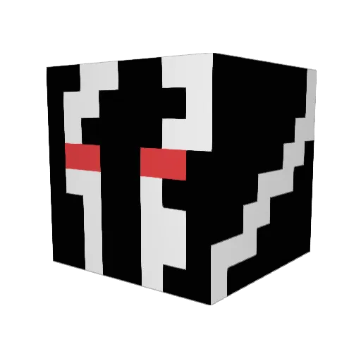 FISHLORD8 Minecraft avatar head, 3D render