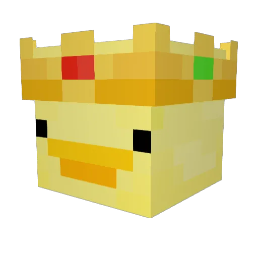 FISH_B0I Minecraft avatar head, 3D render