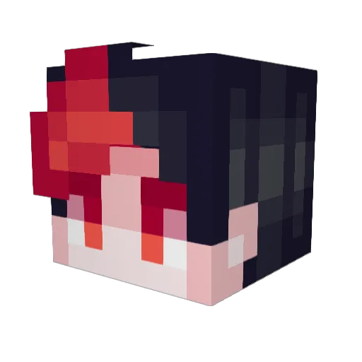 FISPE Minecraft avatar head, 3D render