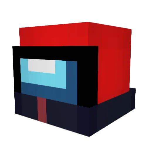 FInill Minecraft avatar head, 3D render