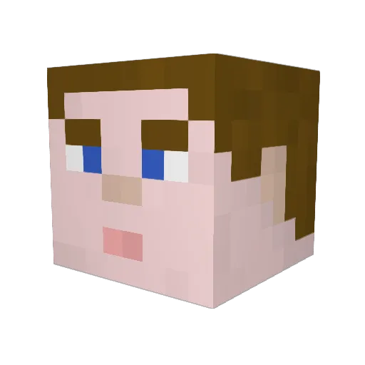 FInnLenson Minecraft avatar head, 3D render