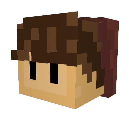 FIoozyy Minecraft avatar head, 3D render
