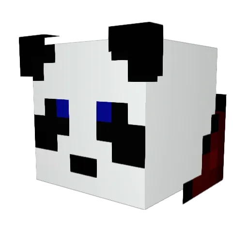 FIsherm2n Minecraft avatar head, 3D render