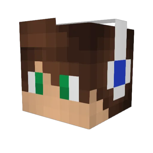FJH2000 Minecraft avatar head, 3D render