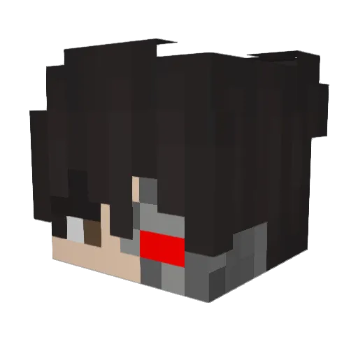 FJNiq Minecraft avatar head, 3D render