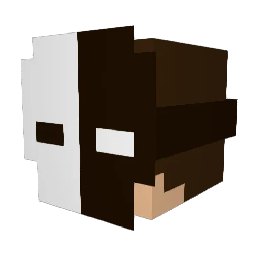 FJ_18 Minecraft avatar head, 3D render