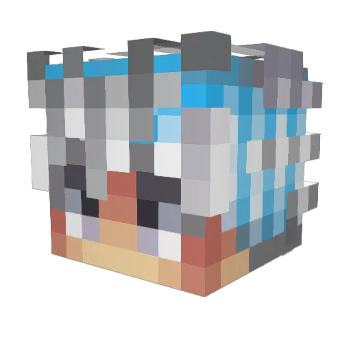 FJ_Acosta Minecraft avatar head, 3D render