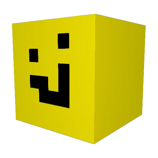 FKB5 Minecraft avatar head, 3D render