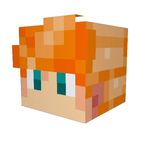 FKLboy Minecraft avatar head, 3D render