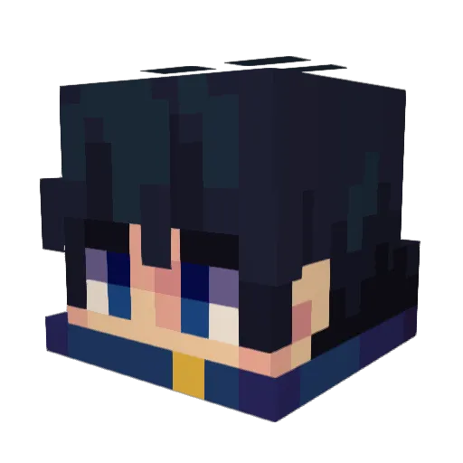 FKNlettuce Minecraft avatar head, 3D render