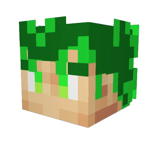 FK_Momo Minecraft avatar head, 3D render