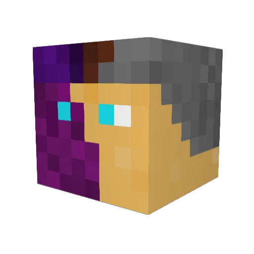 FKsokka Minecraft avatar head, 3D render
