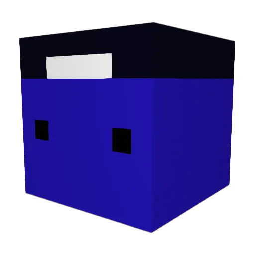 FKwls Minecraft avatar head, 3D render