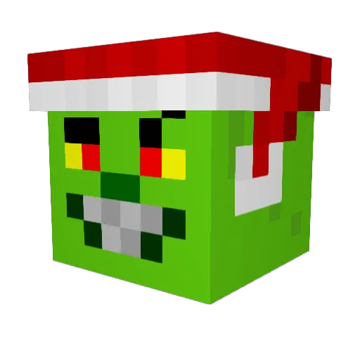 FL0CO Minecraft avatar head, 3D render