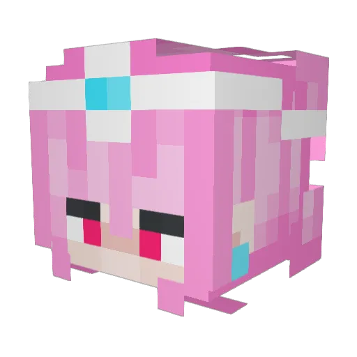 FL0RP Minecraft avatar head, 3D render