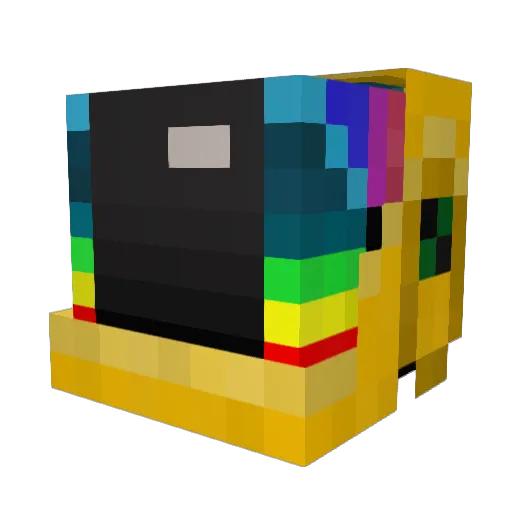 FL0WERS_ Minecraft avatar head, 3D render
