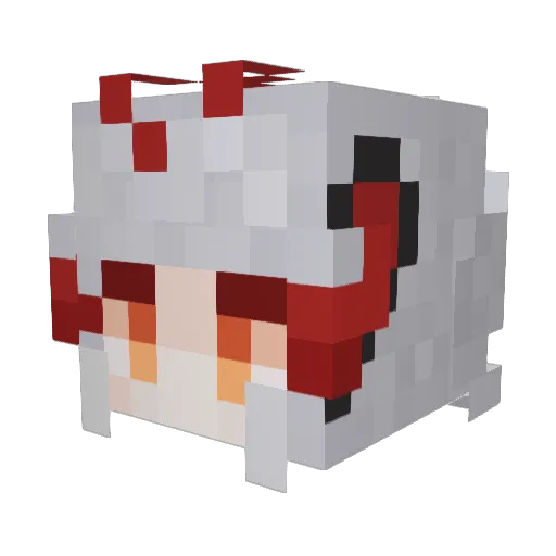 FL258 Minecraft avatar head, 3D render