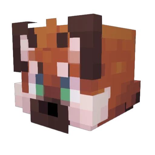 FL3ABAG Minecraft avatar head, 3D render