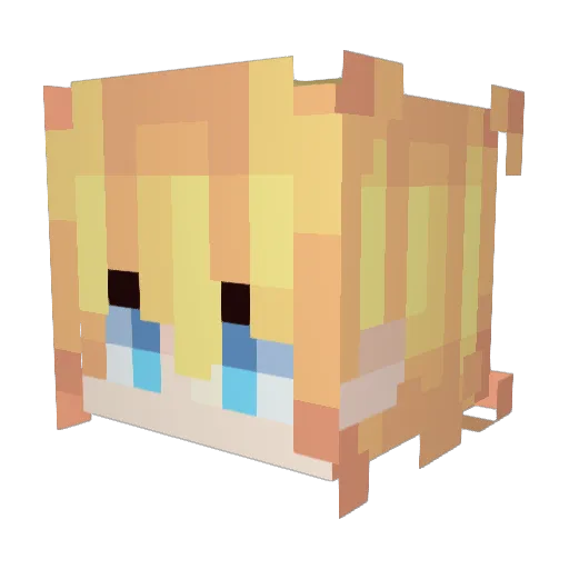 FL3X3R_ Minecraft avatar head, 3D render