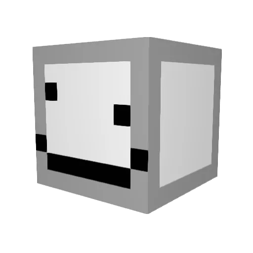 FLAMANGOO Minecraft avatar head, 3D render