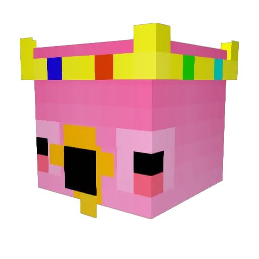 FLAMANT34 Minecraft avatar head, 3D render