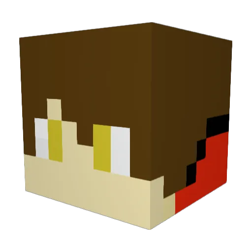 FLAME148 Minecraft avatar head, 3D render
