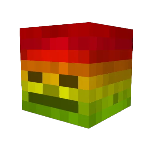 FLAMEFRAG1234 Minecraft avatar head, 3D render