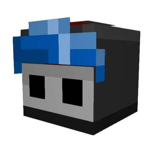 FLBirman Minecraft avatar head, 3D render