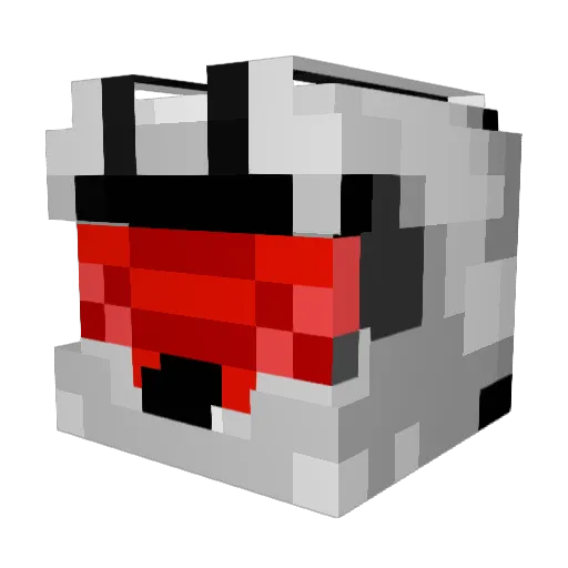 FLCE Minecraft avatar head, 3D render