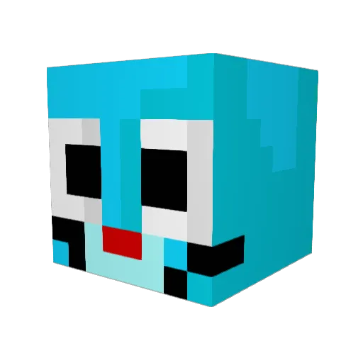 FLETCHHRR Minecraft avatar head, 3D render