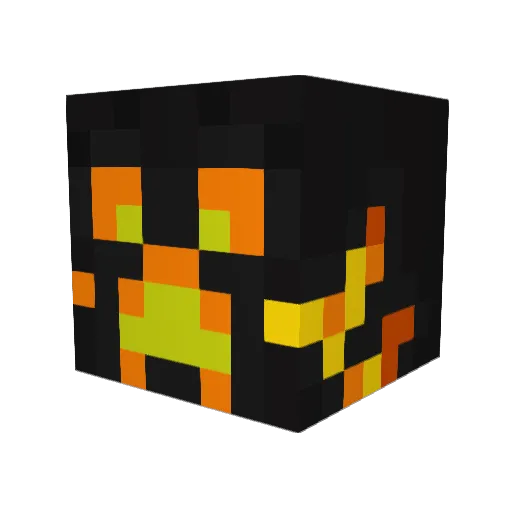 FLEX_2 Minecraft avatar head, 3D render