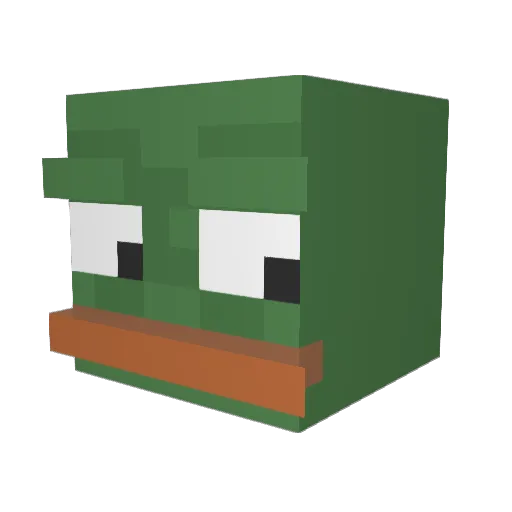 FLEX_Cow Minecraft avatar head, 3D render