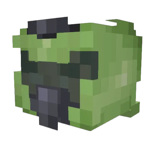 FLICK88 Minecraft avatar head, 3D render
