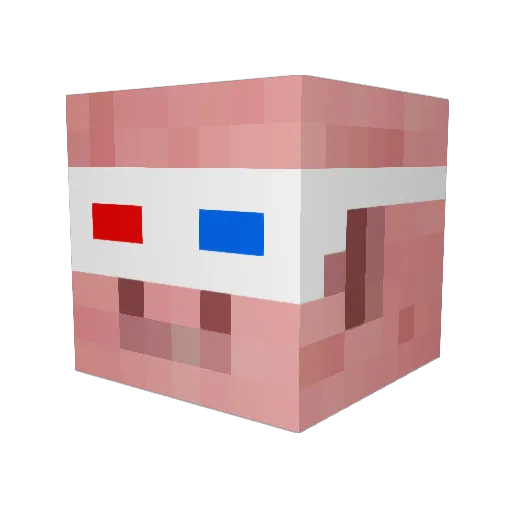 FLINTFLINT Minecraft avatar head, 3D render