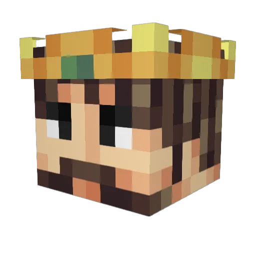 FLIXMIX1337 Minecraft avatar head, 3D render
