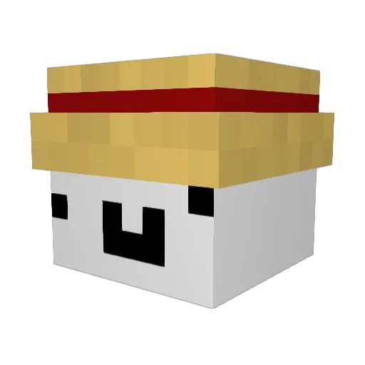 FLOPPYpe Minecraft avatar head, 3D render