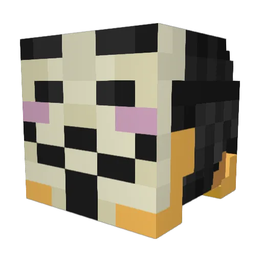 FLO__HD Minecraft avatar head, 3D render