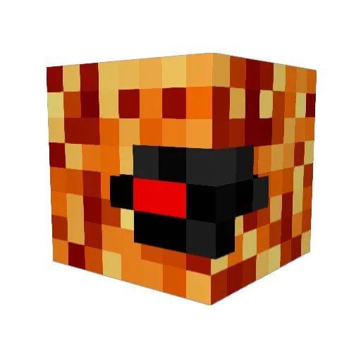 FLSH124 Minecraft avatar head, 3D render