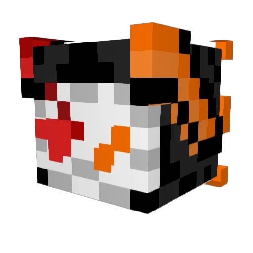 FLUFFY4833 Minecraft avatar head, 3D render