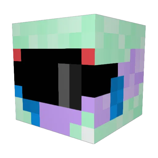 FLW_IBIS Minecraft avatar head, 3D render