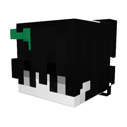 FLZINBR Minecraft avatar head, 3D render