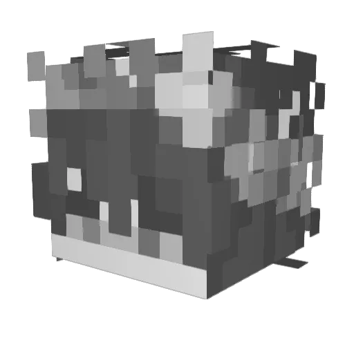 FLl1NT Minecraft avatar head, 3D render