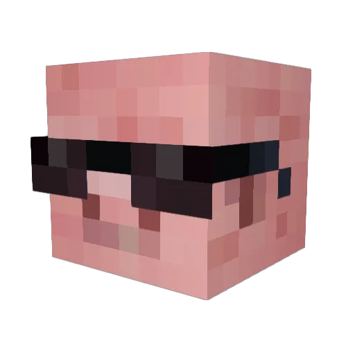 FLstudious Minecraft avatar head, 3D render