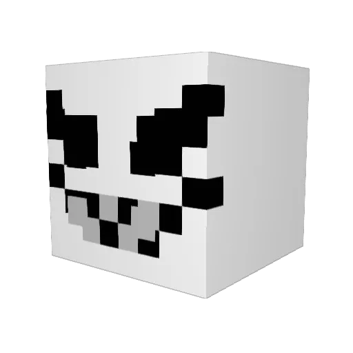 FM3NK Minecraft avatar head, 3D render
