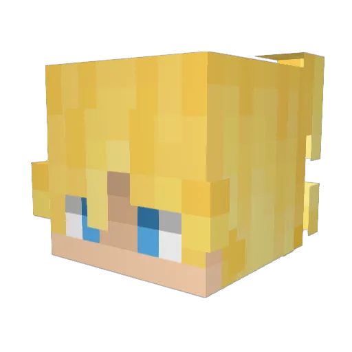 FM5 Minecraft avatar head, 3D render