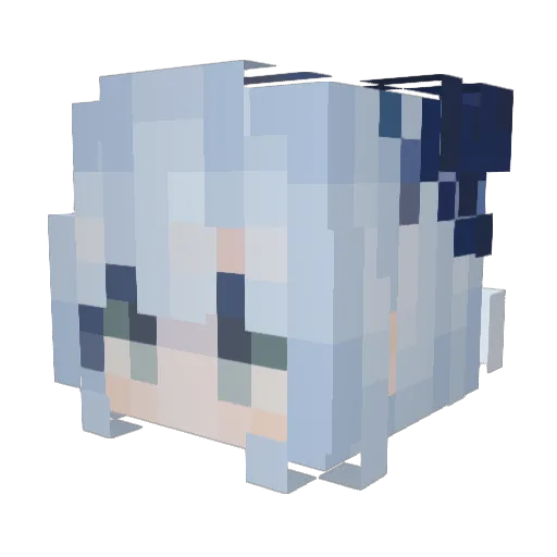 FMGG2 Minecraft avatar head, 3D render